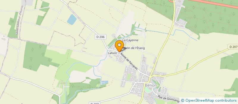 localisation de l'entreprise EURL DAVID RUPPIN  BENON