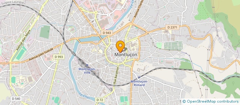 localisation de l'entreprise EURL DAVIN à MONTLUCON