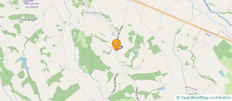 localisation de l'entreprise EURL DE BAROT  MONLEZUN