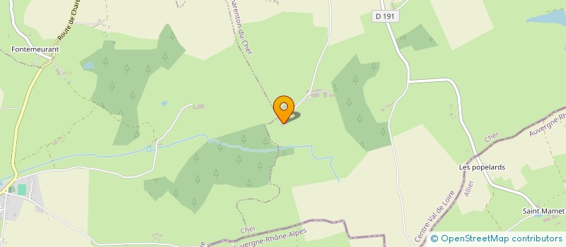 localisation de l'entreprise EURL DE BIARD  CHARENTON-DU-CHER