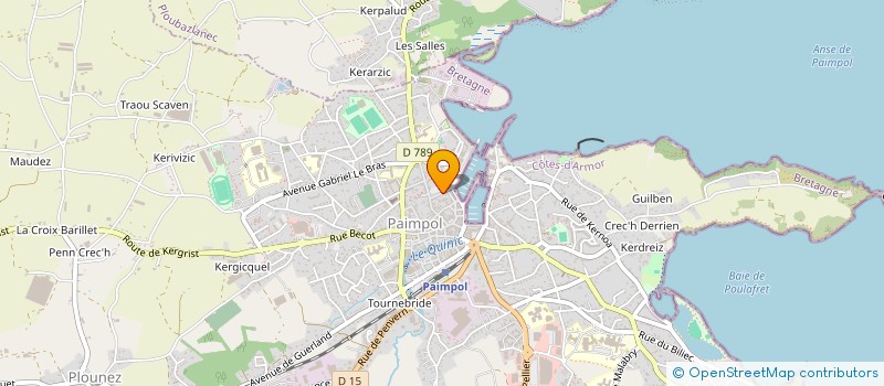 localisation de l'entreprise EURL DE COURCY  PAIMPOL