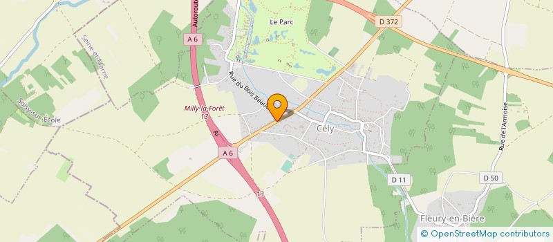 localisation de l'entreprise EURL DE FARIA à CELY