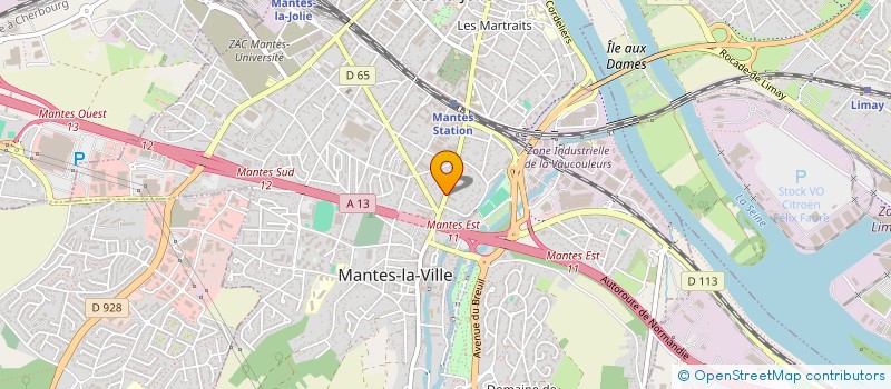 localisation de l'entreprise EURL DE FREITAS  MANTES-LA-VILLE