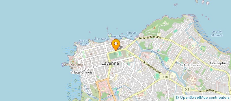 localisation de l'entreprise EURL DE GESTION MAISON TARIN ET FILS  CAYENNE