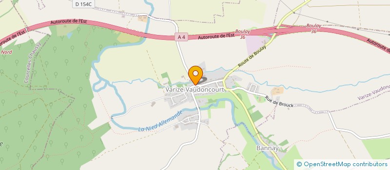 localisation de l'entreprise EURL DE L'ABREUVOIR à VARIZE-VAUDONCOURT