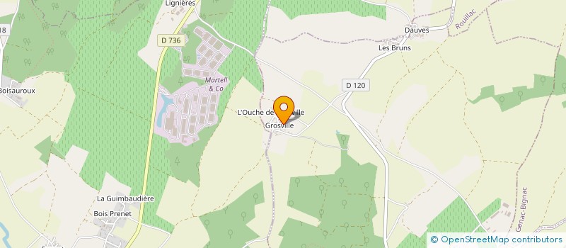 localisation de l'entreprise EURL DE L'AGEE à SAINT-CYBARDEAUX