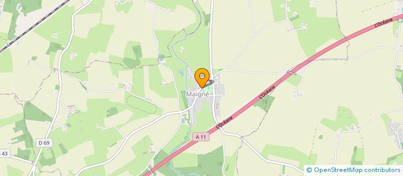 localisation de l'entreprise EURL DE L ETOILE  ROEZE-SUR-SARTHE