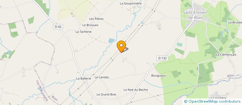 localisation de l'entreprise EURL DE L'ILOT DU MESLIER à BLAIN