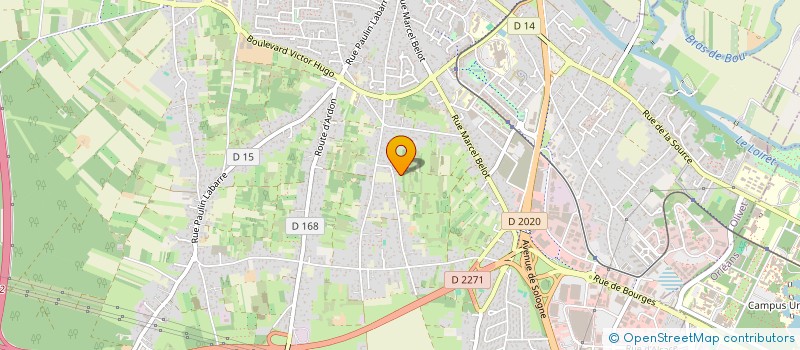 localisation de l'entreprise EURL DE L'OISELIERE  OLIVET