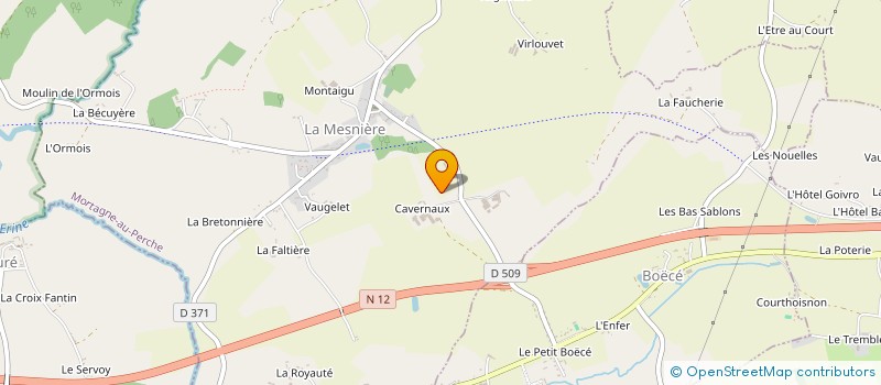 localisation de l'entreprise EURL DE LA BASSE COUR à LA MESNIERE