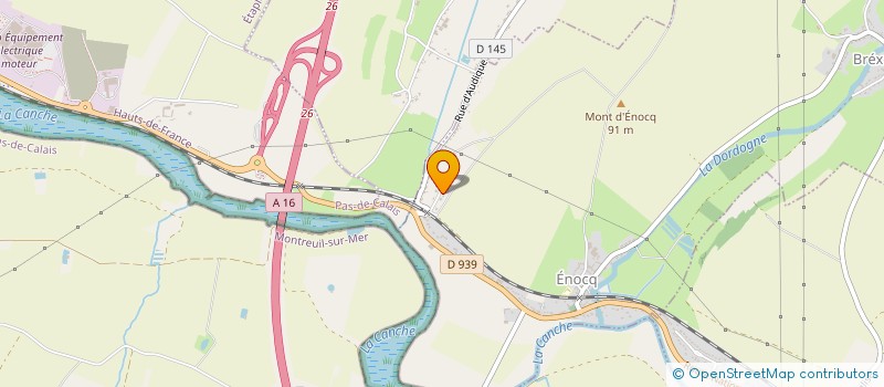 localisation de l'entreprise EURL DE LA FERME DU HODICQ à BREXENT-ENOCQ