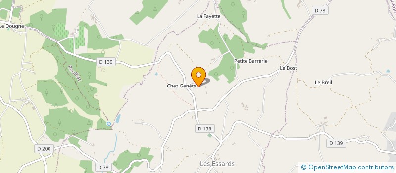 localisation de l'entreprise EURL DE LA LAGUNE à LES ESSARDS