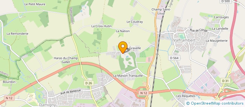 localisation de l'entreprise EURL DE LA LOHIERE à VALFRAMBERT