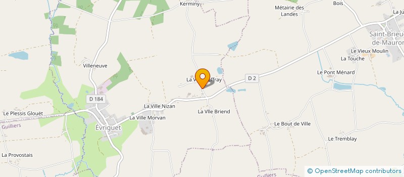 localisation de l'entreprise EURL DE LA VILLE GEFFRAY à EVRIGUET