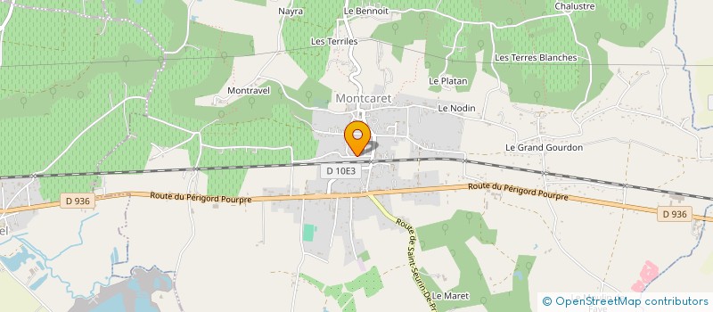 localisation de l'entreprise EURL DE LANGAUTIER  MONTCARET