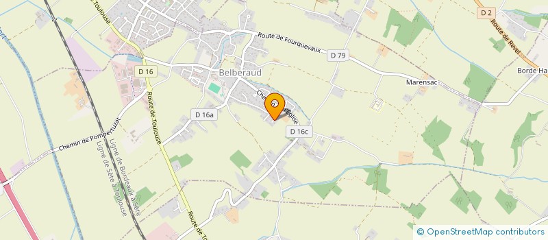 localisation de l'entreprise EURL DE MONTPLAISIR à BELBERAUD