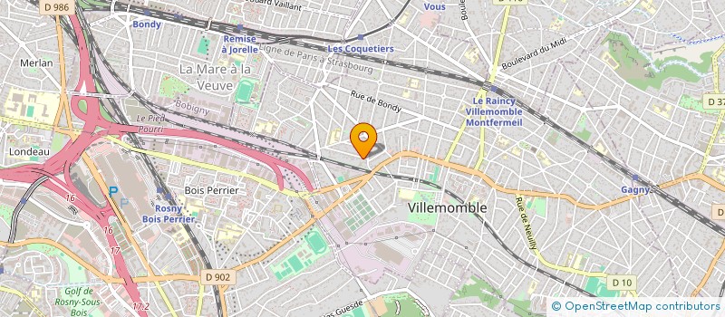 localisation de l'entreprise EURL DE OLIVEIRA  VILLEMOMBLE