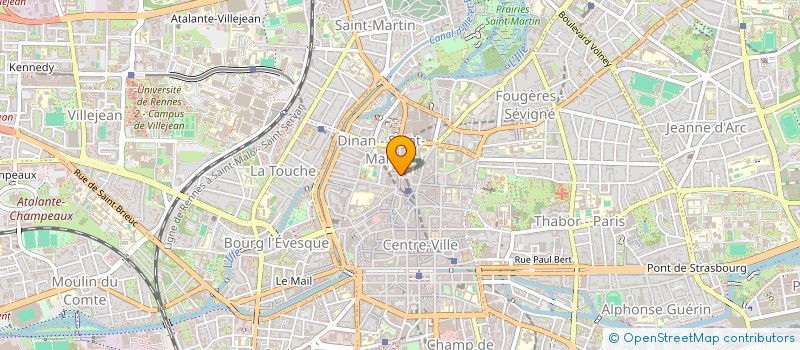 localisation de l'entreprise EURL DE THOURY JUHEL  RENNES