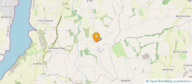 localisation de l'entreprise EURL DE TROEZEL VRAS  KERBORS
