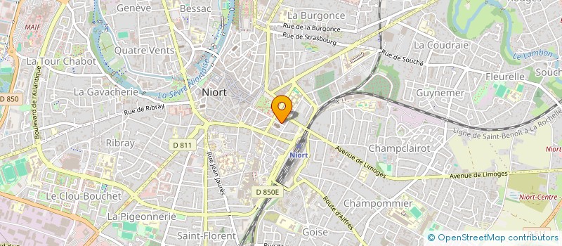 localisation de l'entreprise EURL DECAUX à NIORT