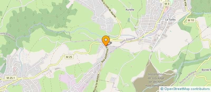 localisation de l'entreprise EURL DECHANDON  UNIEUX