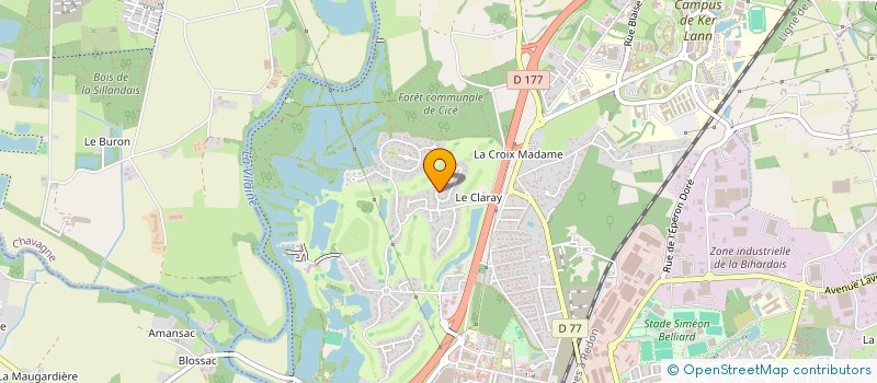 localisation de l'entreprise EURL DECLERCQ JEAN CLAUDE  BRUZ