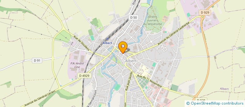 localisation de l'entreprise EURL DECLIC COIFFURE  ALBERT