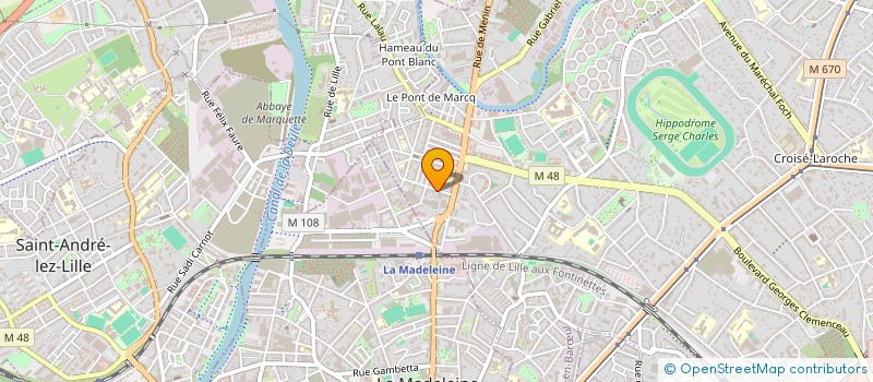 localisation de l'entreprise EURL DECRU à MARCQ-EN-BARŒUL
