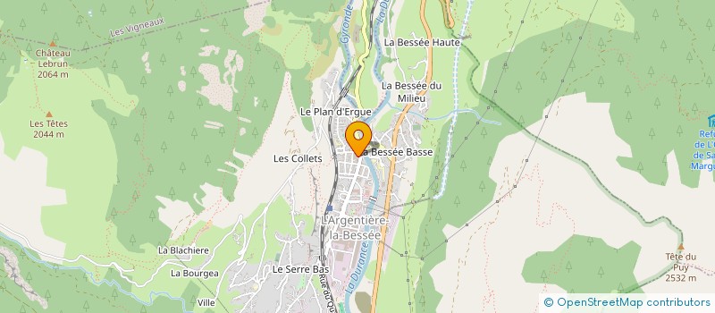 localisation de l'entreprise EURL DEDADE à L'ARGENTIERE-LA-BESSEE