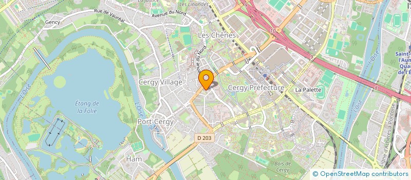 localisation de l'entreprise EURL DEDALE  CERGY