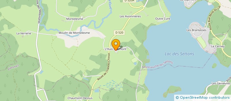 localisation de l'entreprise EURL DELAPLACE à MONTSAUCHE-LES-SETTONS
