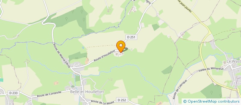 localisation de l'entreprise EURL DELATTRE AURELIEN  BELLE-ET-HOULLEFORT