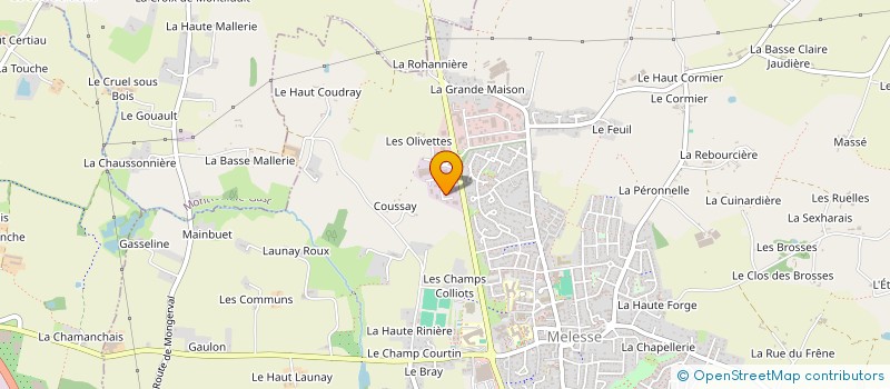 localisation de l'entreprise EURL DELAUNAY  MELESSE