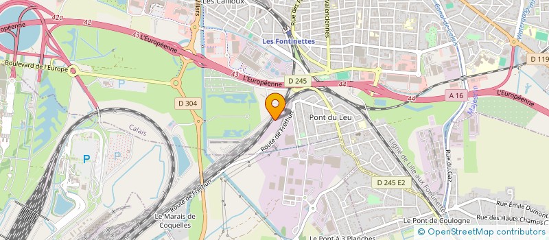 localisation de l'entreprise EURL DELEGLISE  CALAIS