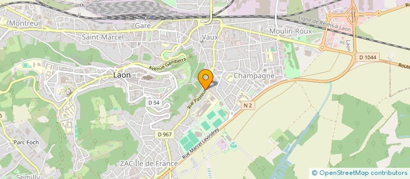 localisation de l'entreprise EURL DELFORGE-BACLET à LAON