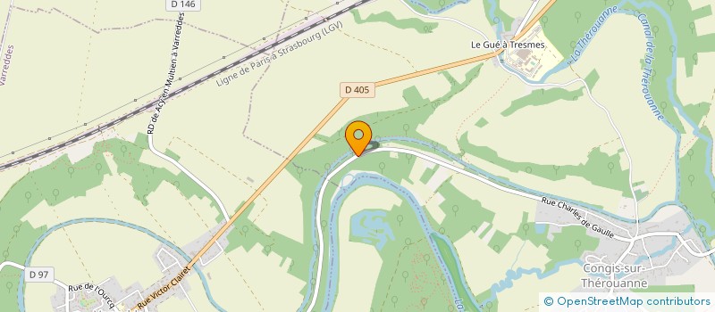 localisation de l'entreprise EURL DELMAS  CONGIS-SUR-THEROUANNE