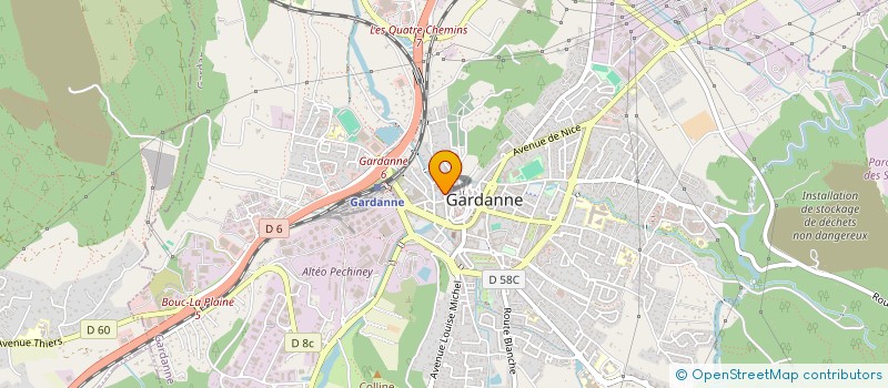 localisation de l'entreprise EURL DELPHINE à GARDANNE