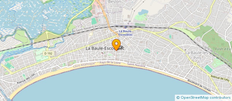 localisation de l'entreprise EURL DELPHINE MEYER à LA BAULE-ESCOUBLAC
