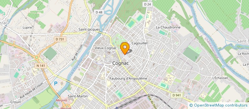 localisation de l'entreprise EURL DELPIERRE à COGNAC