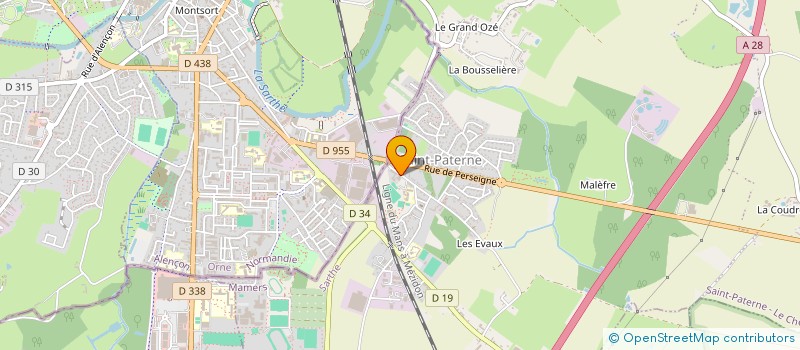 localisation de l'entreprise EURL DEMO TRANS ENVIRONNEMENT à SAINT-PATERNE - LE CHEVAIN