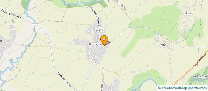 localisation de l'entreprise EURL DENIBAUD  LA CRECHE