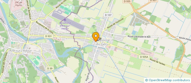 localisation de l'entreprise EURL DENIER  BARCELONNE-DU-GERS