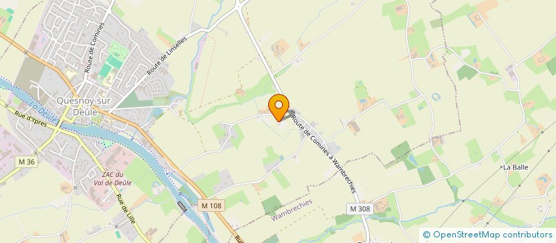 localisation de l'entreprise EURL DENIS BULTEAU  QUESNOY-SUR-DEULE