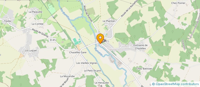 localisation de l'entreprise EURL DENIS DAMOUR à CHAZELLES