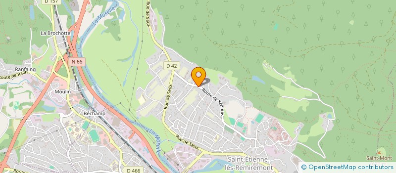 localisation de l'entreprise EURL DENIS GROSDEMANGE  SAINT-ETIENNE-LES-REMIREMONT