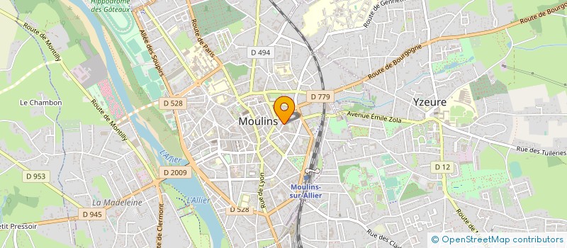 localisation de l'entreprise EURL DEPARTEMENT DENTAIRE JOUSSE à MOULINS