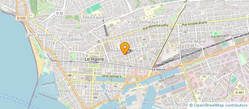 localisation de l'entreprise EURL DERMERSEDIAN  LE HAVRE