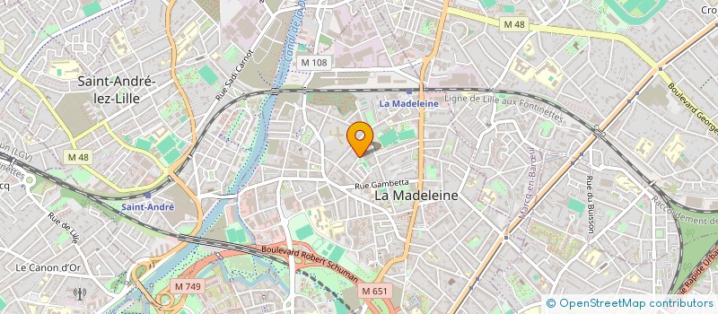 localisation de l'entreprise EURL DEROO à LA MADELEINE