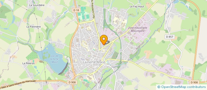 localisation de l'entreprise EURL DEROUET à LA FERTE MACE