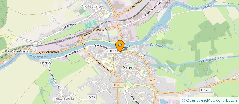 localisation de l'entreprise EURL DES GRANDS MOULINS à GRAY